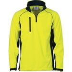 3996 - DNC Hi-Vis 1/2 Zip Softshell Jacket